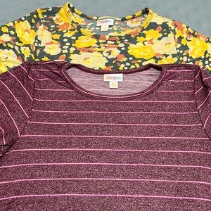 LuLaRoe Carly dress XXS lot of 2